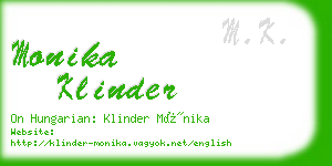 monika klinder business card